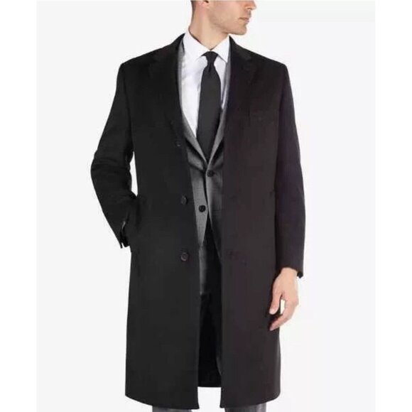 Lauren Ralph Lauren Other - Ralph Lauren men's Columbia Classic Black Overcoat top Coat size 48R $495